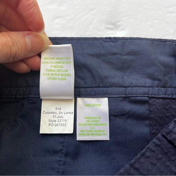 LILLY PULITZER Navy Blue Women's 5” Shorts Size 8 - Picture 7 of 8